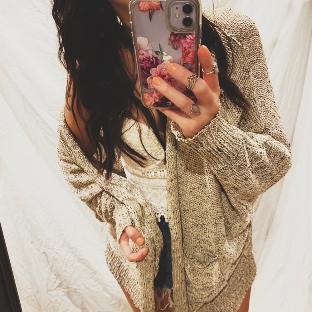 oversized bohemian cardigan